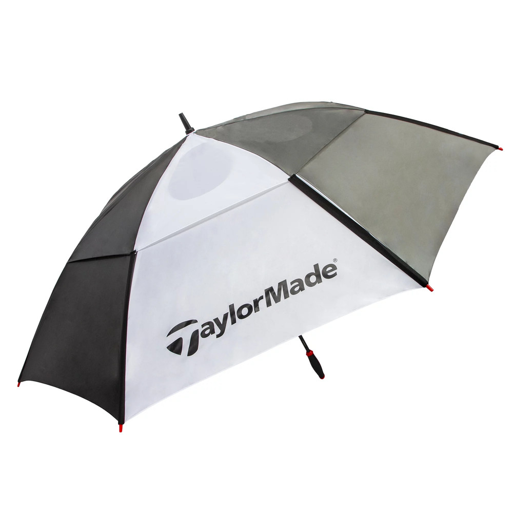 68-Inch Golf Umbrella Auto Open Vented Oversized Canopy Windproof Black White