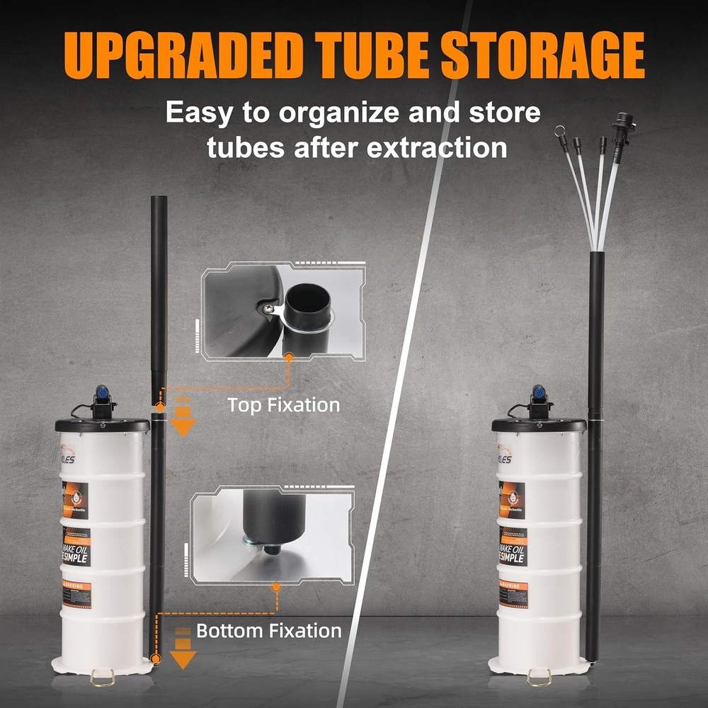 User-Friendly 6.5L Fluid Extractor for Easy Oil Changes & Brake Fluid Removal