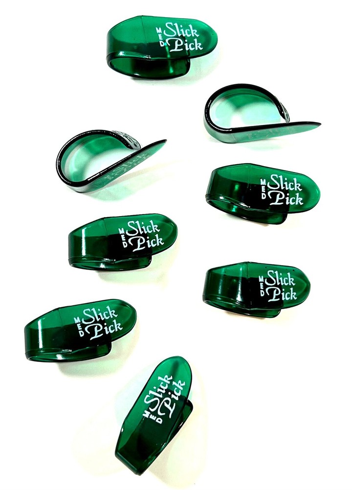 Fred Kelly Picks Thumb Slick Picks Poly Medium 8 Pack