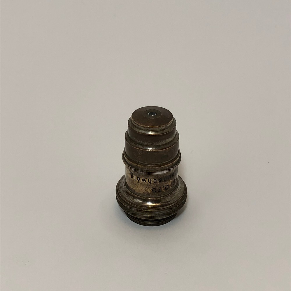 Vintage VOIGTLANDER MICROSCOPE LENS Brass Objective Lens 4mm