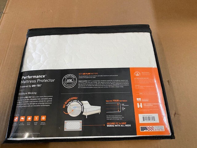 BEDGEAR Dri-Tec Performance Mattress Protector, Moisture Wicking, Full (NEW)