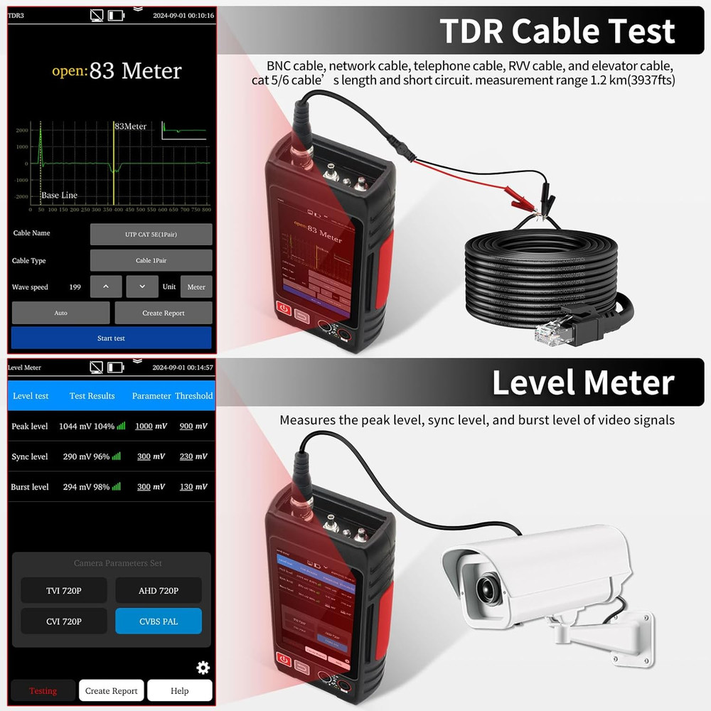 Multifunction RJ45 Network Caber Tester,Full Features UTP Cable Tester Cable Tra