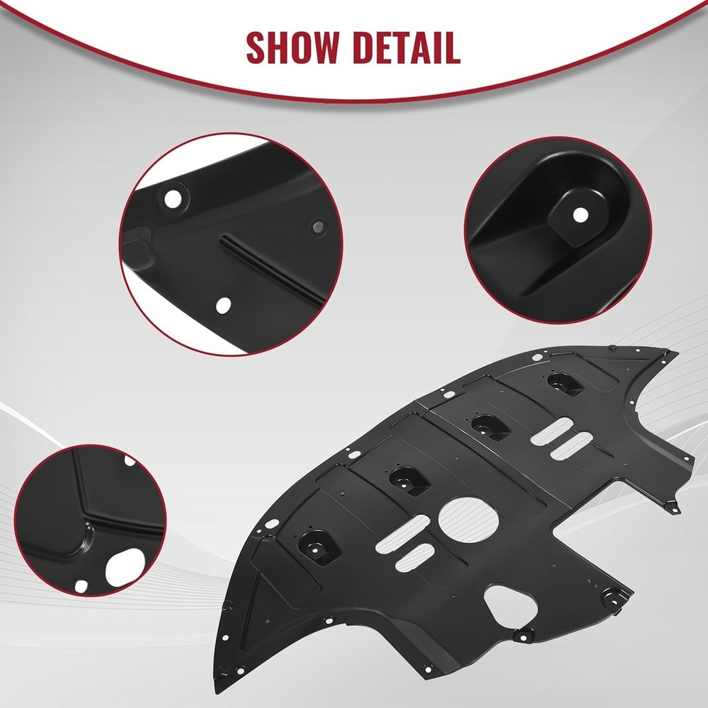Front Engine Splash Shield Compatible with 2017-2020 Hyundai Elantra 2.0L