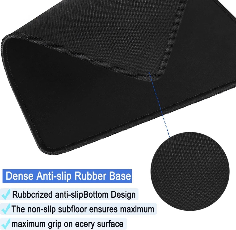 Large Gaming Mouse Pad Waterproof with Double Stitched Edges