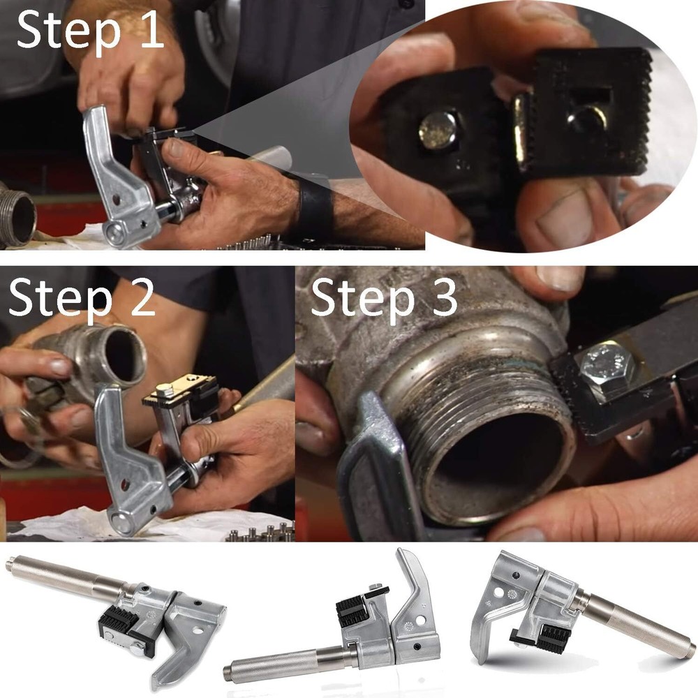 7402 Universal Outside Thread Chaser External Thread Repair Tool for 1-1/4” -5”