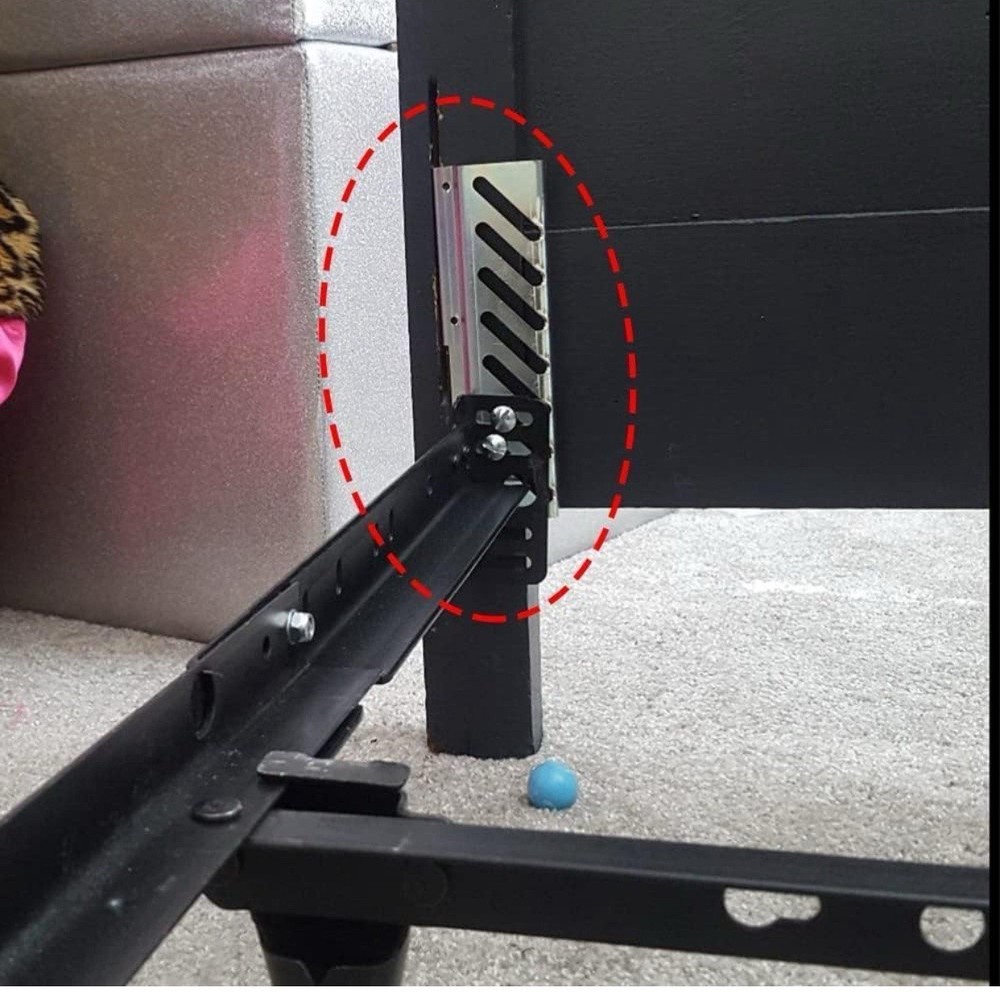 4pcs Bolt-On to Hook-On Bed Frame Conversion Brackets for Headboard or Footbo...