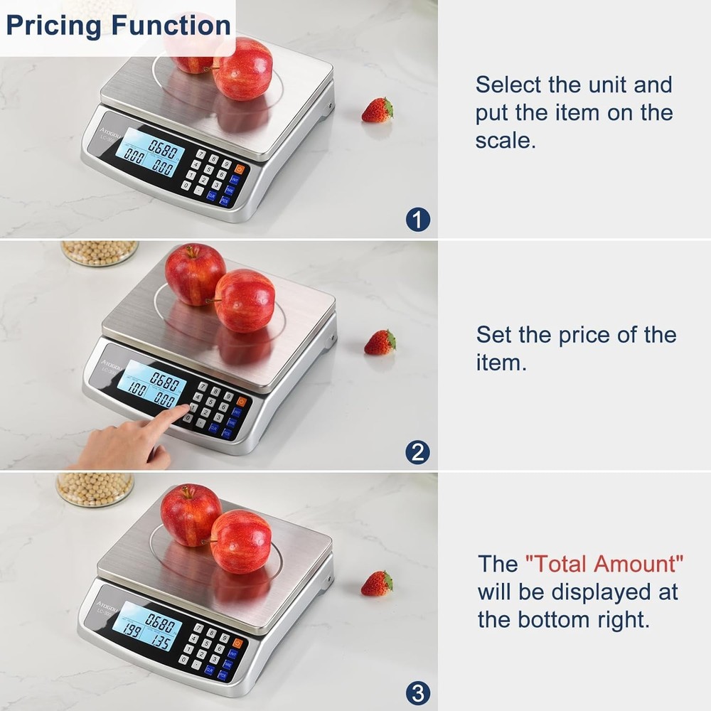 Comprehensive 110 lb Multi-Functional Kitchen Scale - Ideal for Cooking & Baking
