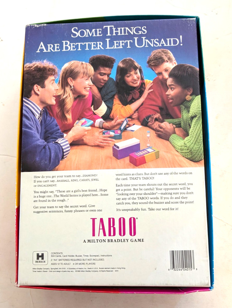 Vintage Taboo Game