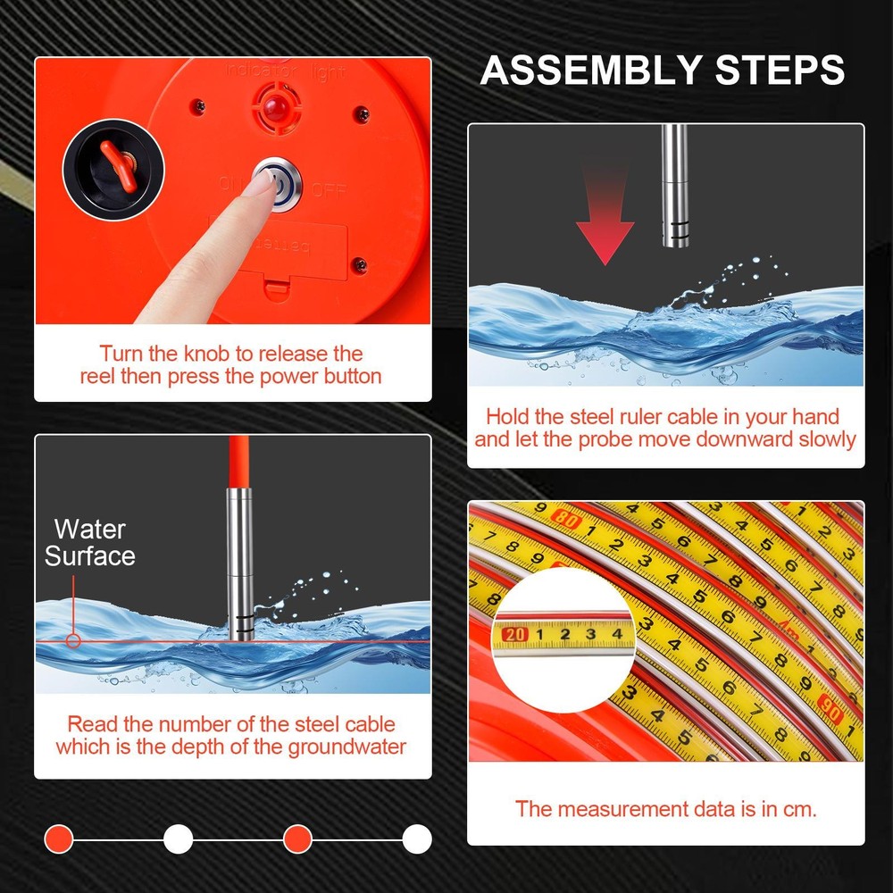 Piezometer Water Level Indicator Measuring Depth Range 30 Meter Device
