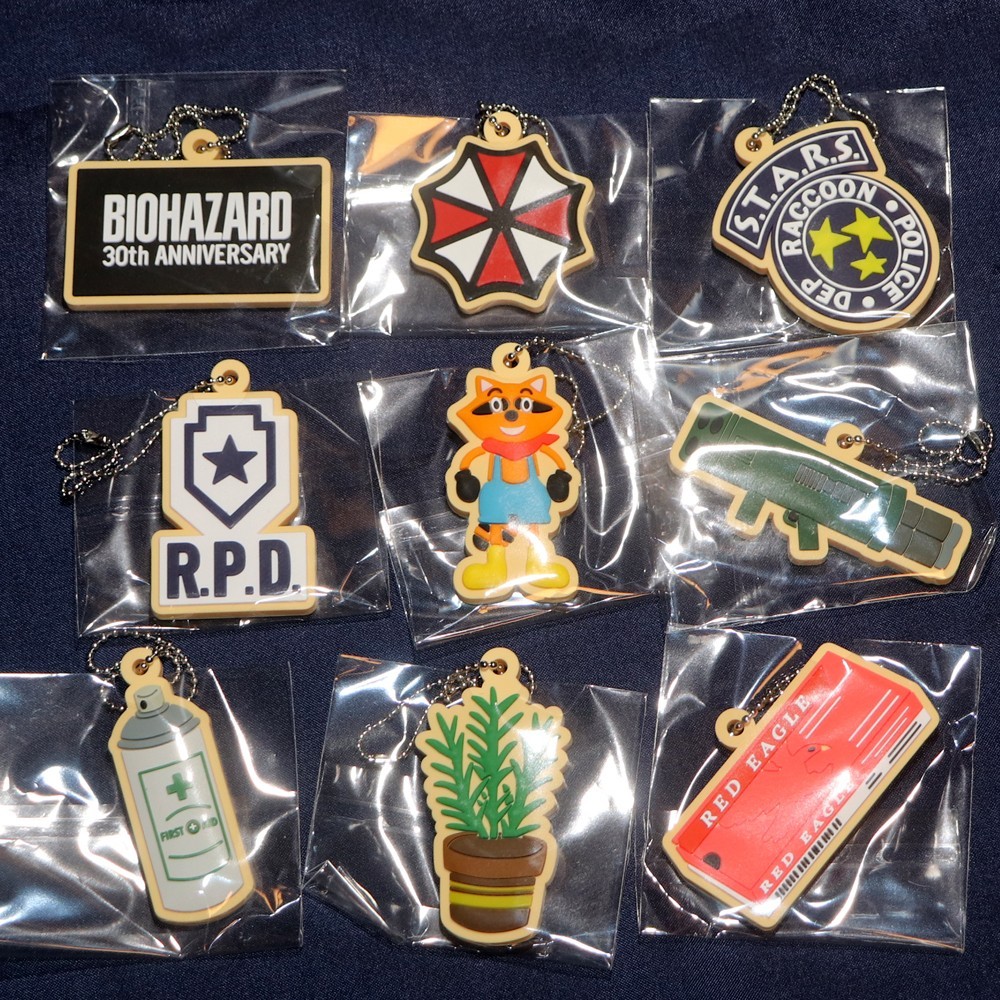 CAPCOM Biohazard Resident Evil Mascot Keychain 30th Anniver. Sweets Style RE