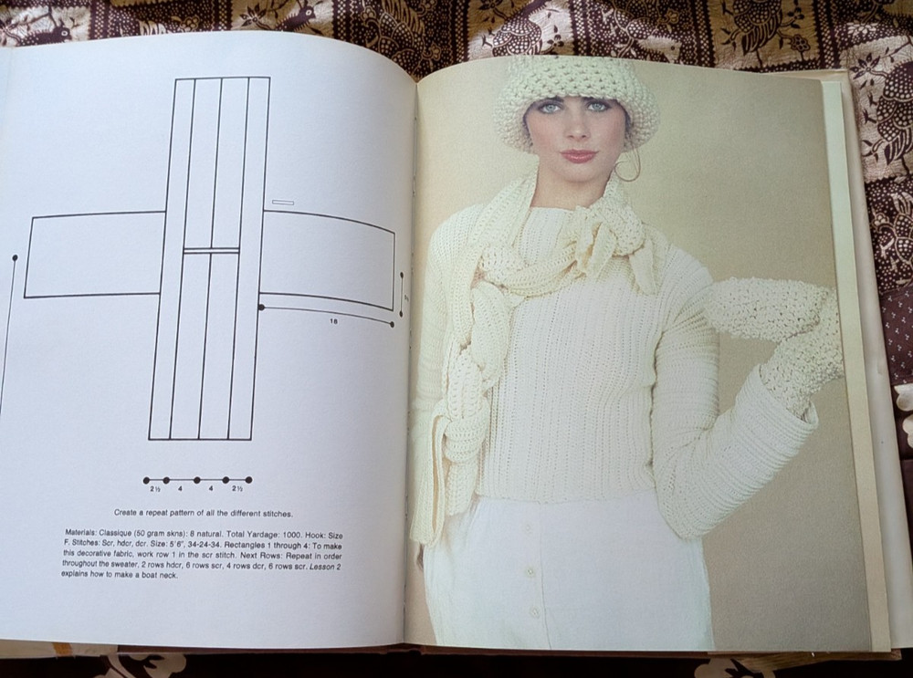 1978 MODULAR CROCHET Custom Design Pullovers Patterns Sweaters Judith Copeland
