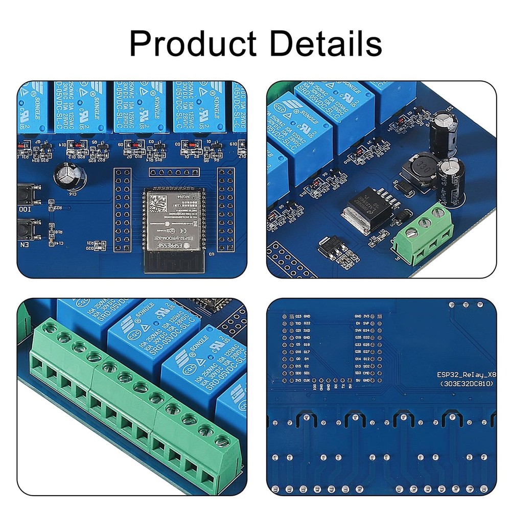 AC/DC Power Supply ESP32 Development Board Programmable Development Board Wir...