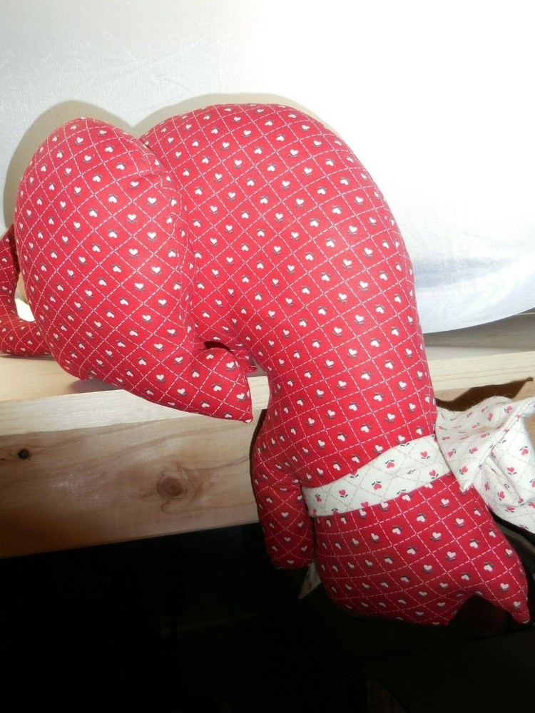Cat Shelf Sitter Stuffed Red Calico Cat