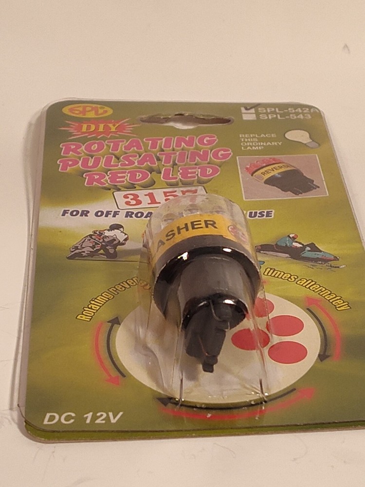 Rotating Pulsating Red LED 3157 Bulb SPL Products