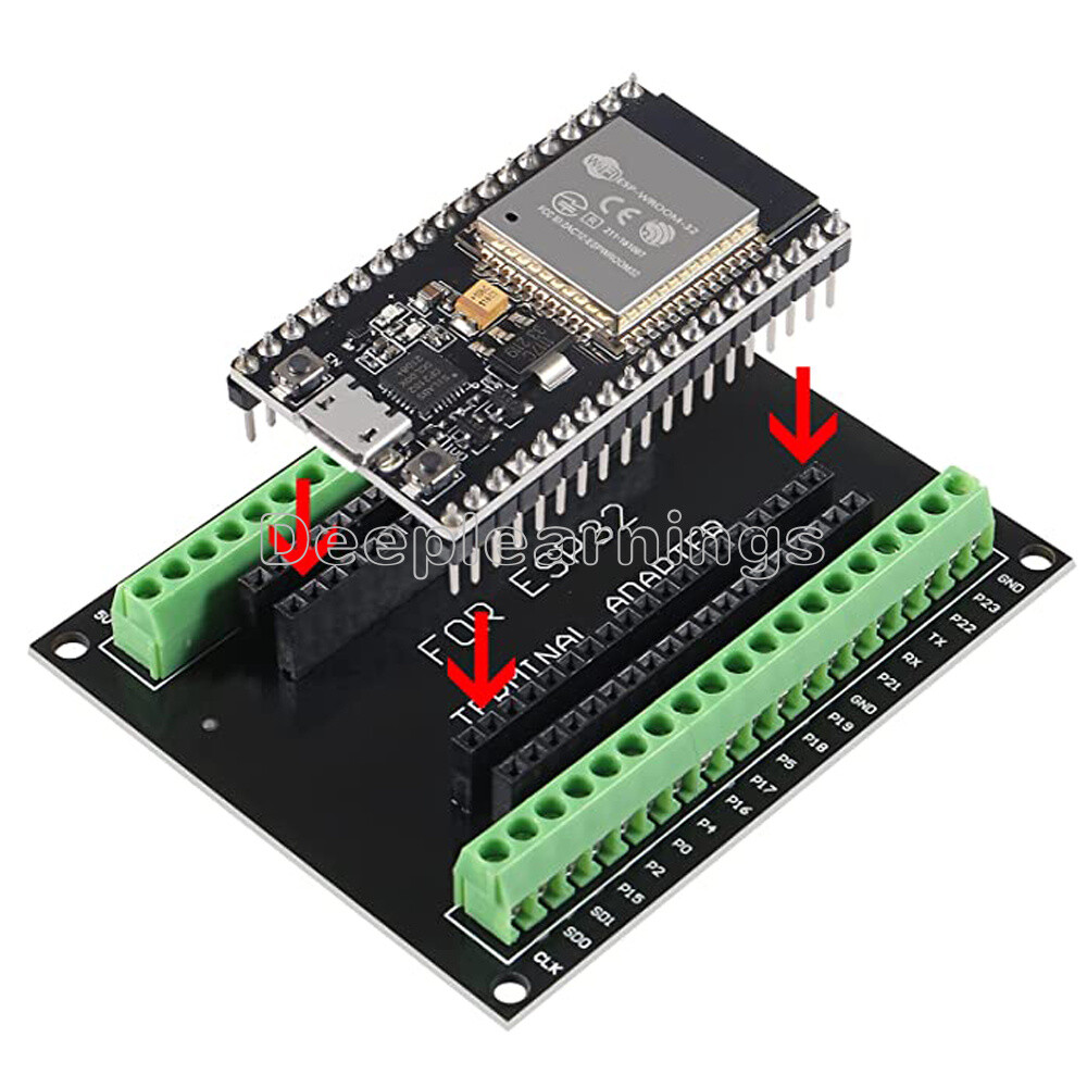 1PCS ESP32 Breakout Board GPIO ESP32S ESP32 Development Board ESP-WROOM-32