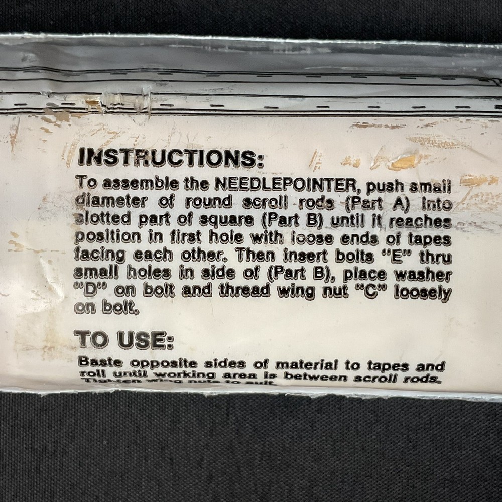 New! Needlepointer Rotating Scroll Frame Needlepoint Crewel Embroidery Model 125