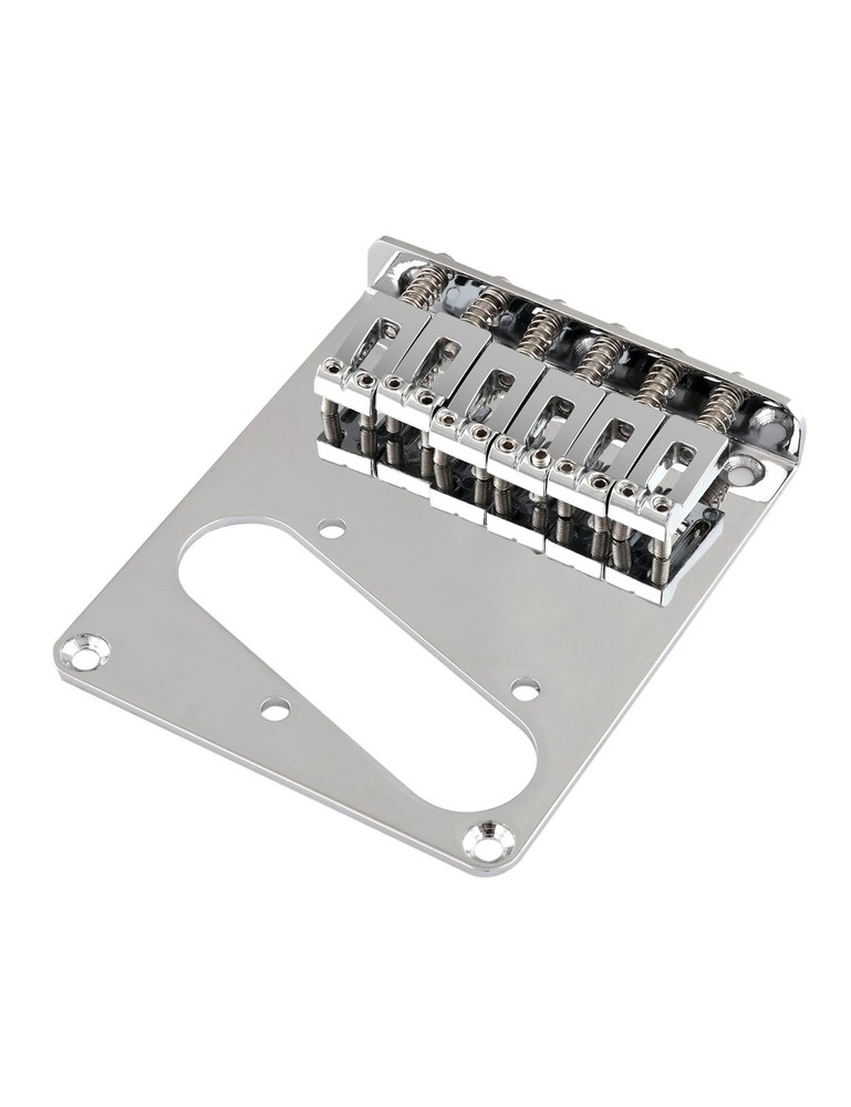 Metallor Guitar Bridge Vintage Style Top Loader or String Chrome