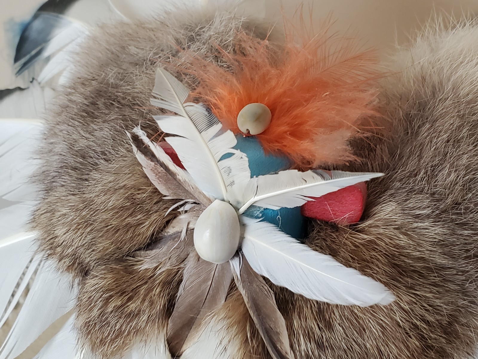 Retro Native American Signed Hopi 11" Spread Eagle Kachina Doll