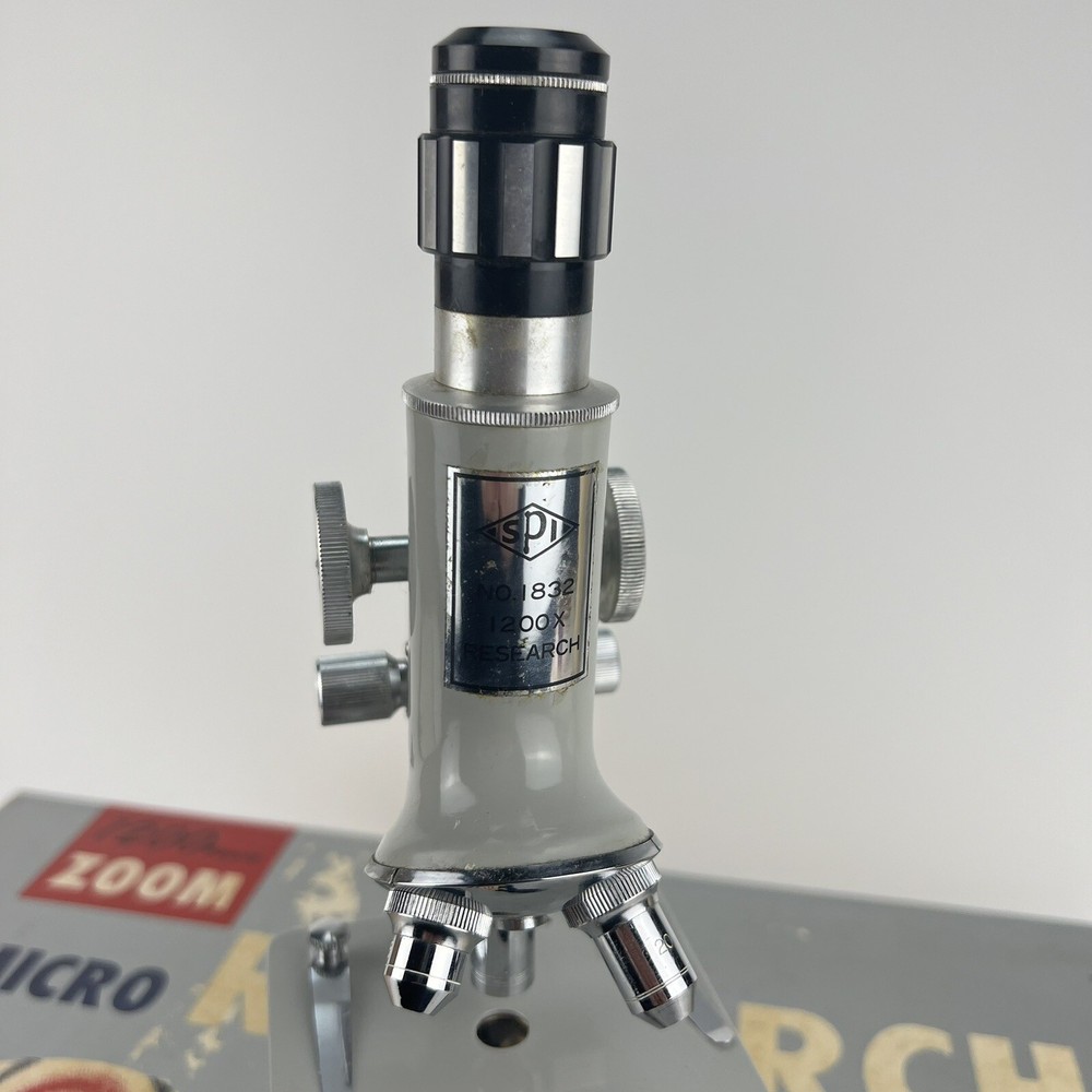 Vintage SPI Southern Precision Instruments No 1832 Microscope Micro Research Kit