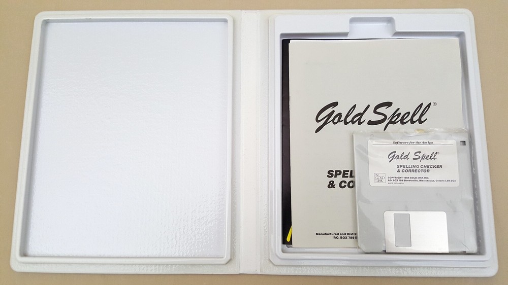 Gold Spell ©1986 Spell Checker for Textcraft Scribble Etc for Commodore Amiga