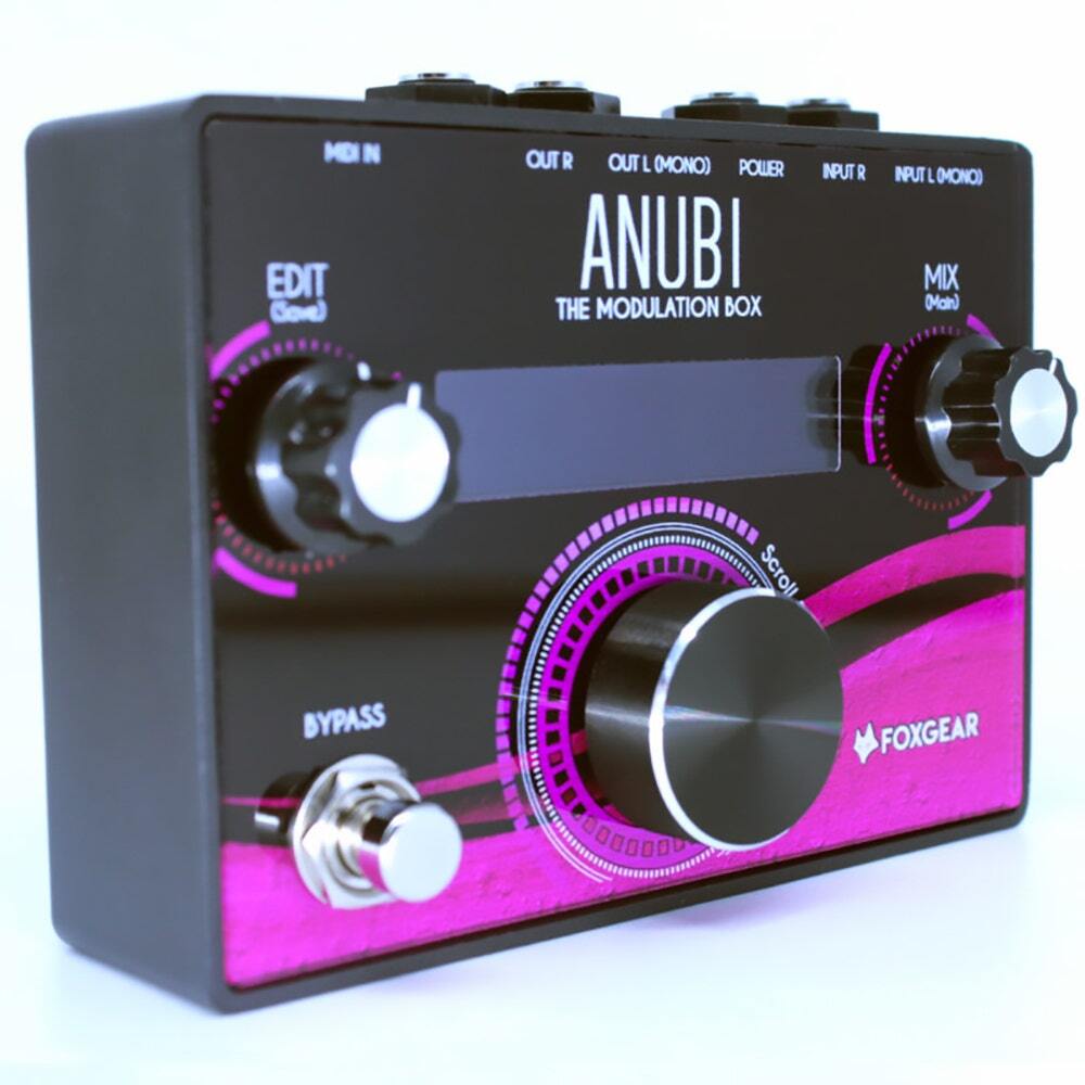 Foxgear Anubi Modulation Box Stereo Guitar Multi Effects Pedal w Buffered Bypass
