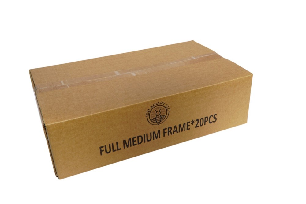 Bee Hive Langstroth 20 MEDIUM Frames Kit , 20 Frames+ Yellow foundation ,