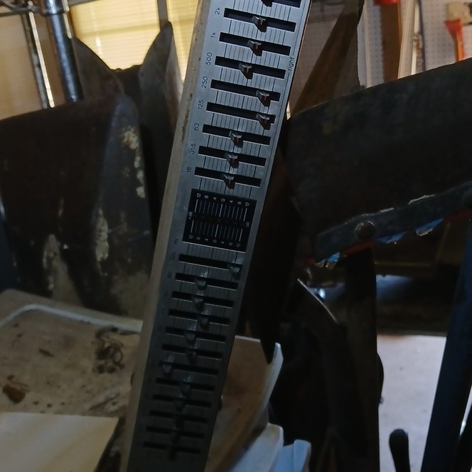 Technics SH-8045 Stereo Graphic Equalizer Analog Silver RCA Inputs Outputs