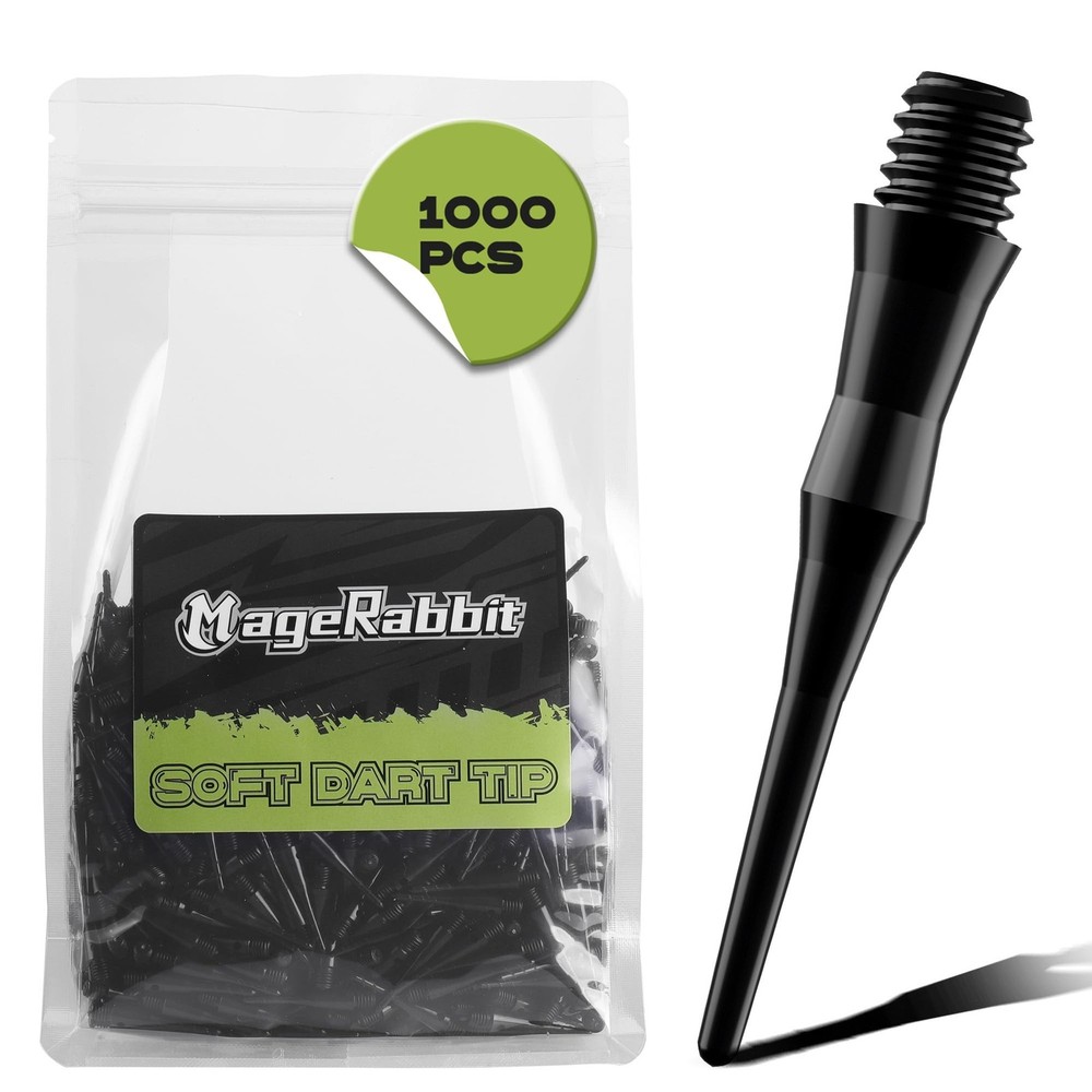 CL08 Series Darts Soft Tip, 1000pcs/bag, 2BA Thread Plastic Tip for Darts, So...