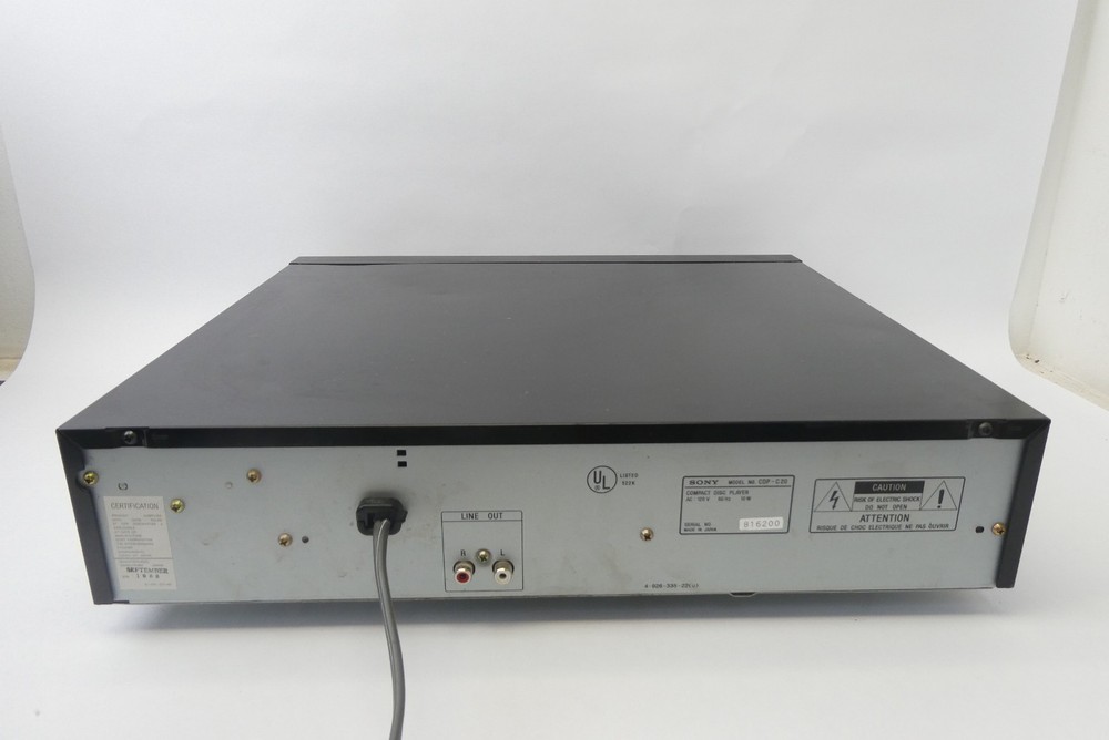 Sony Digital Filter Dual D/A Converter System 5 Disc Automatic CD Player CDP-C20