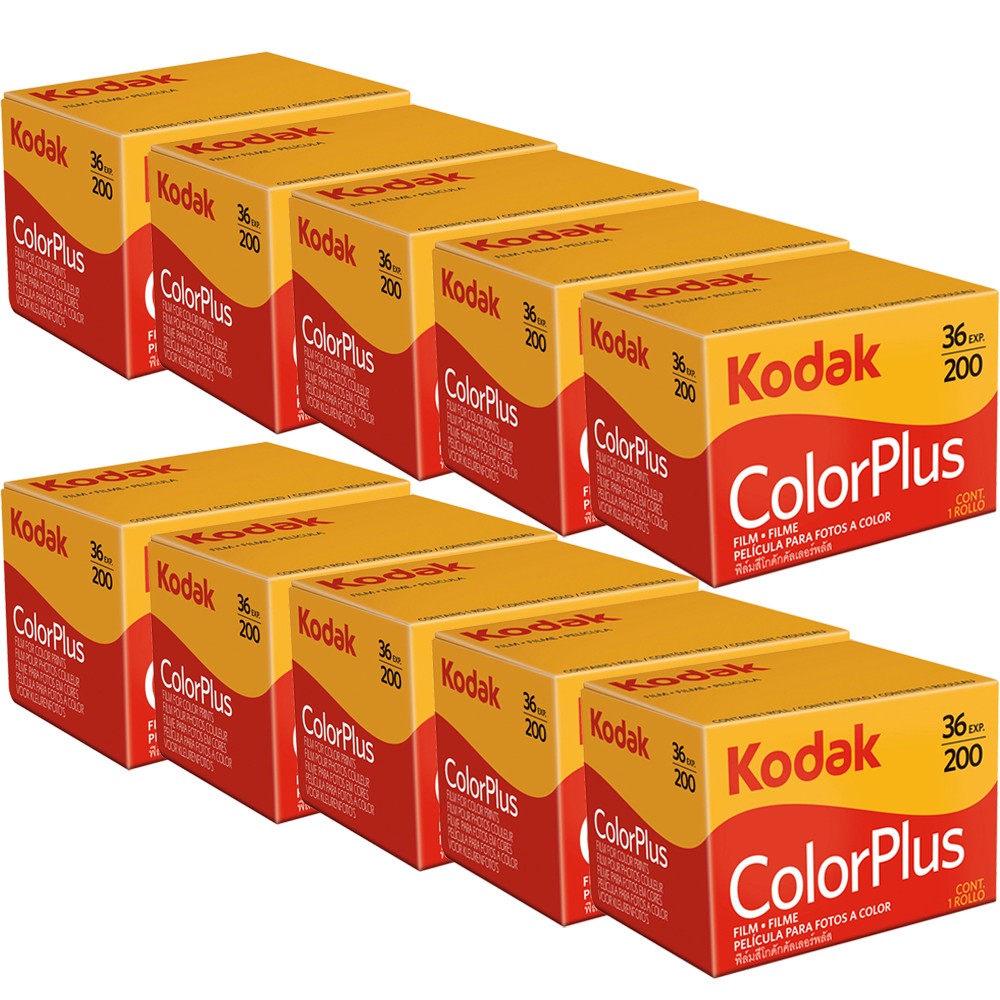 10x Kodak ColorPlus 200 Color Negative Film 35mm Roll Film 36 Exposure - 6031470