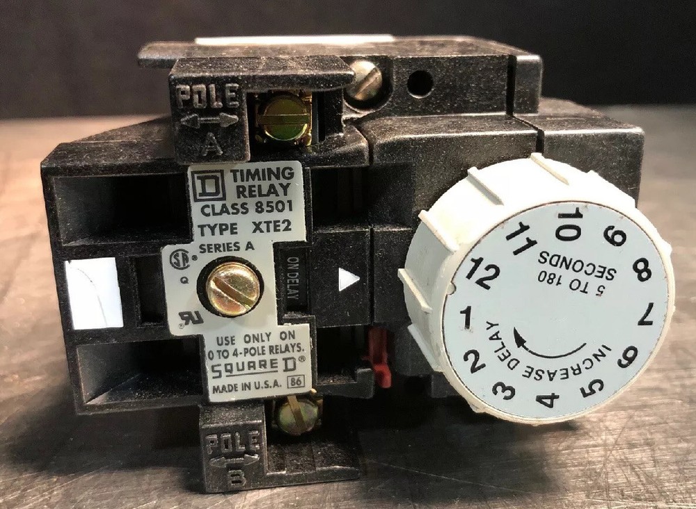 NEW SQUARE D CLASS 8501 TYPE XTE2 TIMING RELAY ATTACHMENT