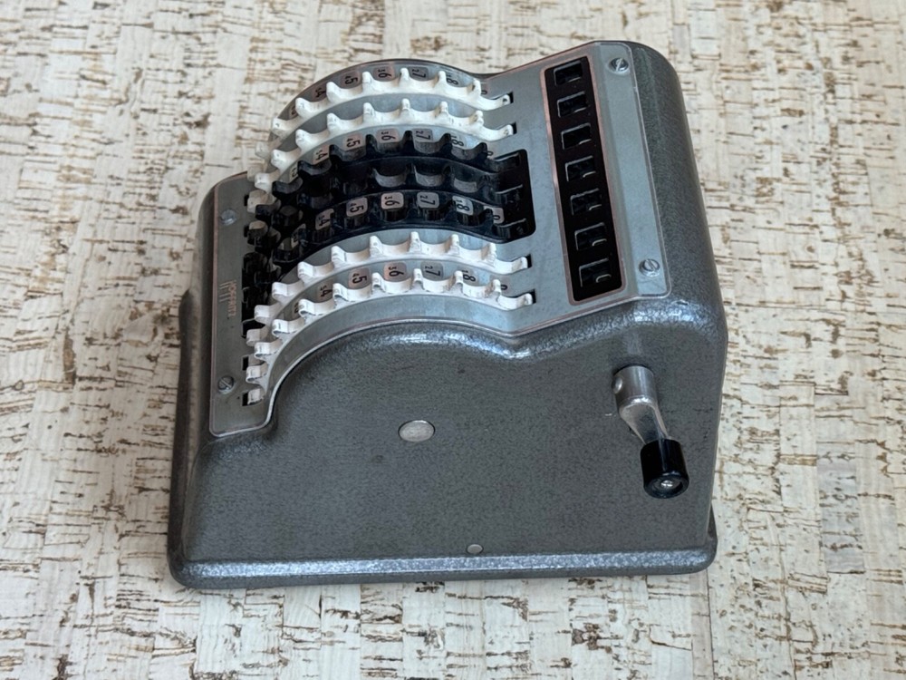 Hoffritz Antique Vintage Mechanical Adding Machine, West Germany