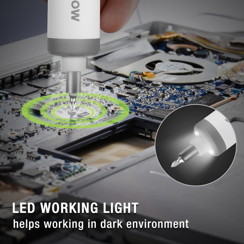 WORKPRO 4V Electric Screwdriver Rechargeable Cordless Screwdriver Sets w/35 Bits