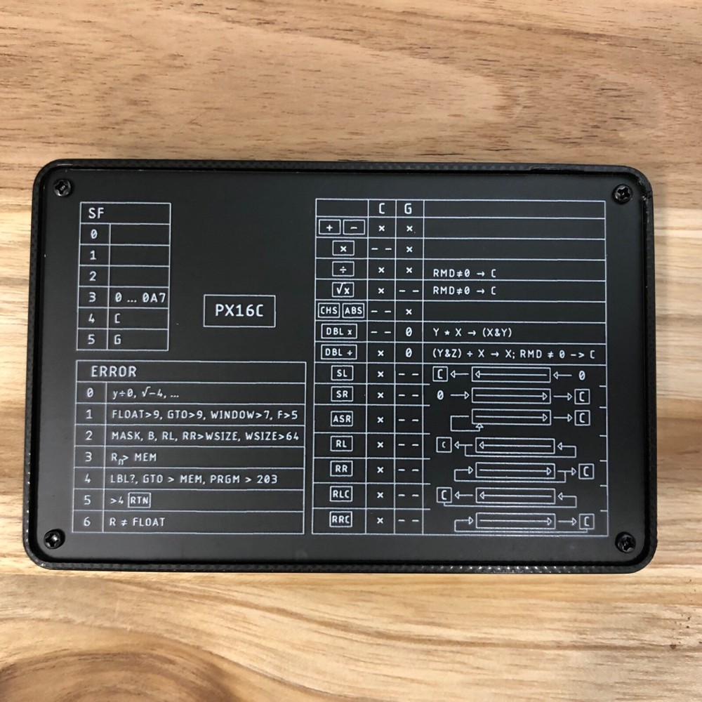 PX16C a HP-16C Computer Scientist Calculator Fully Assembled