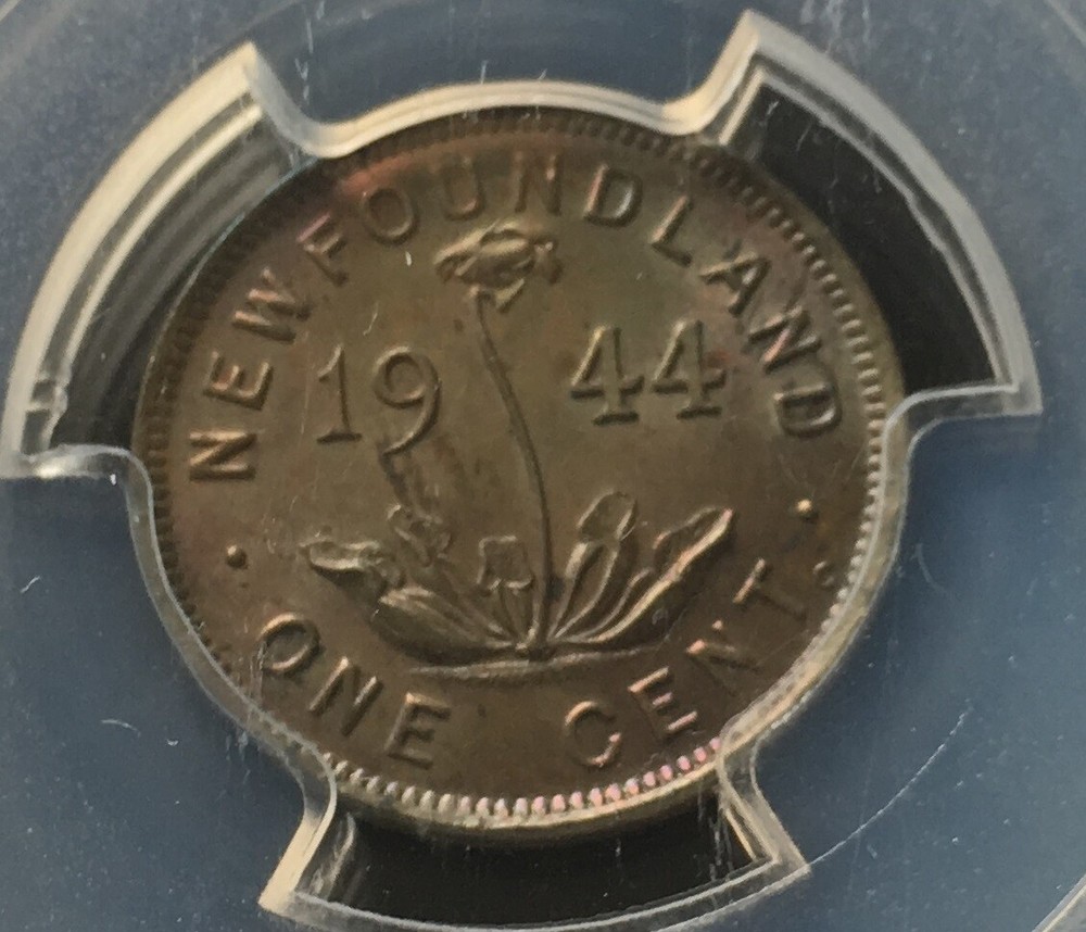 1944c PCGS Graded, Newfoundland ¢1 Cent,**MS-63** #9583