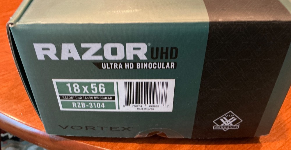 Vortex Razor UHD 18x56 Binocular RZB-3104