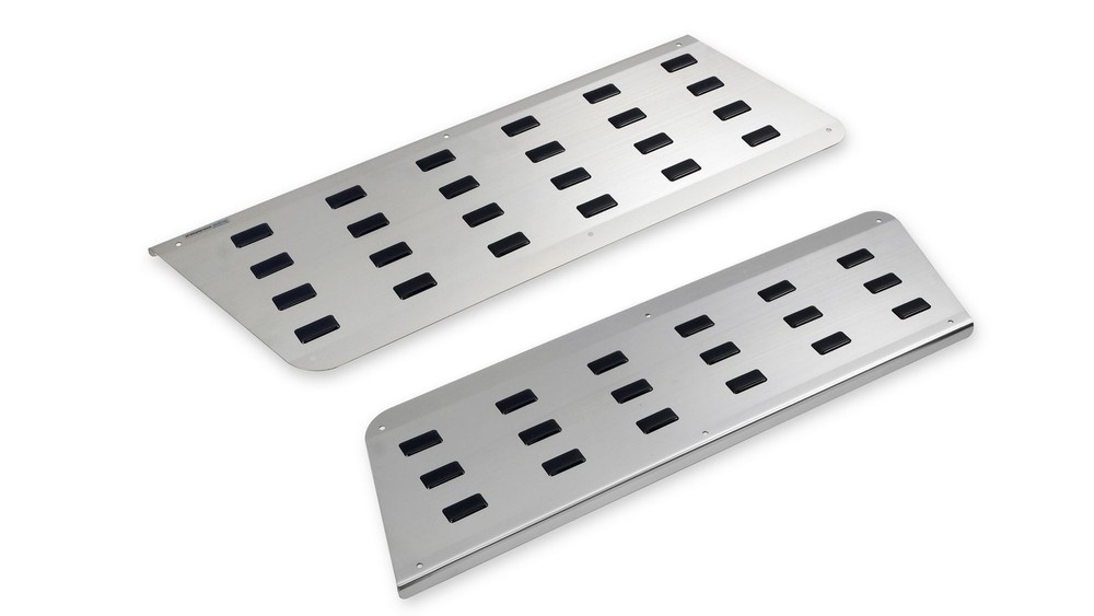 Mercedes Sprinter 2013-2018 Black Silver Front Inner Step Covers