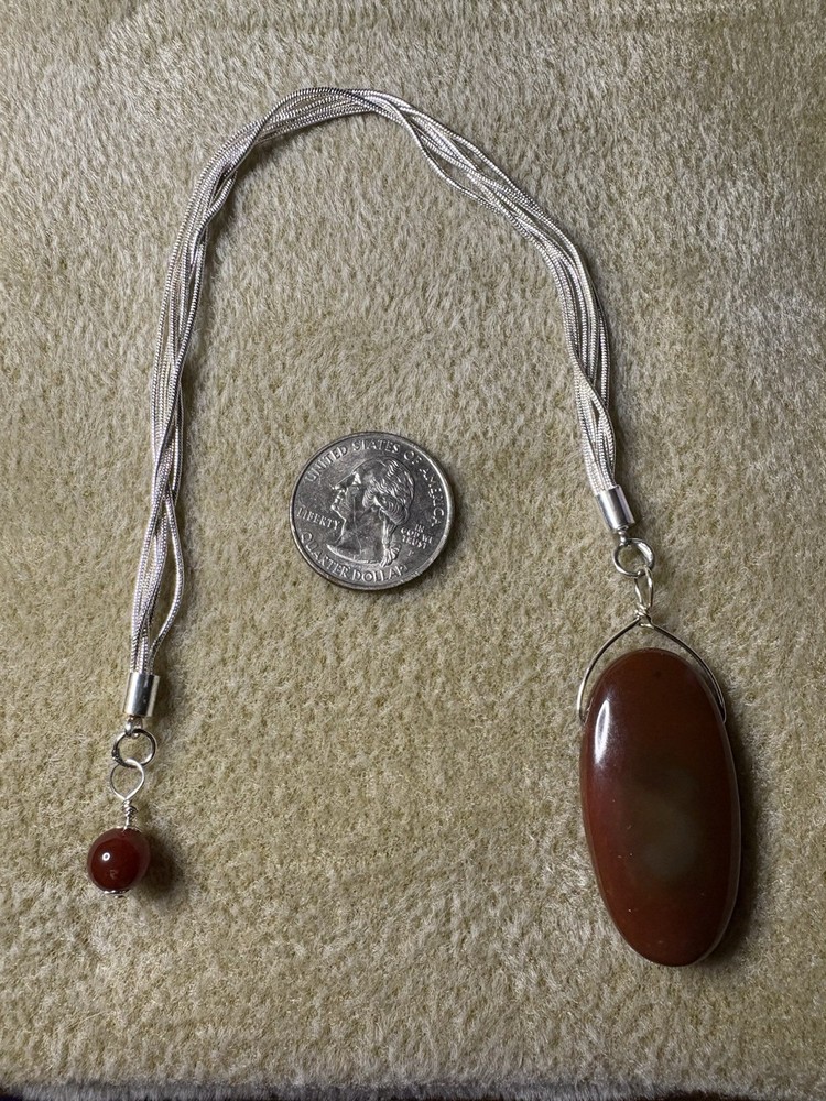 Carnelian Pendulum for Energy Clearing, Reiki & Chakra Work