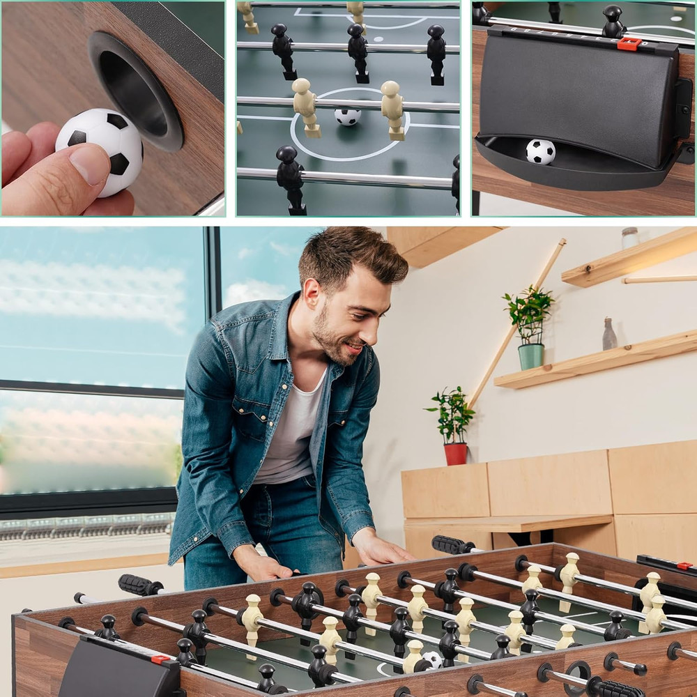 Foldable Multi Game Table 4 In 1 Combo Game Table Set with Ping Pong Hockey Pool