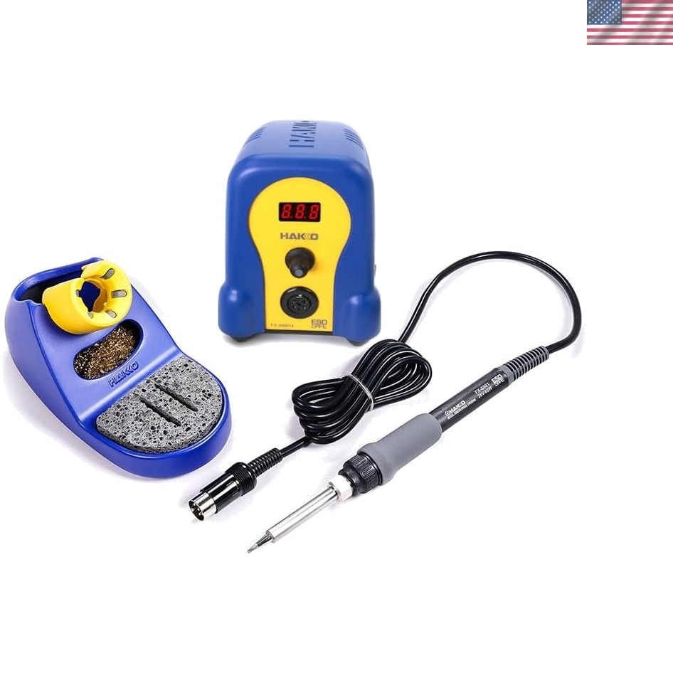 Compact FX888DX Digital Soldering Station - Adjustable Temperature, Complete Kit