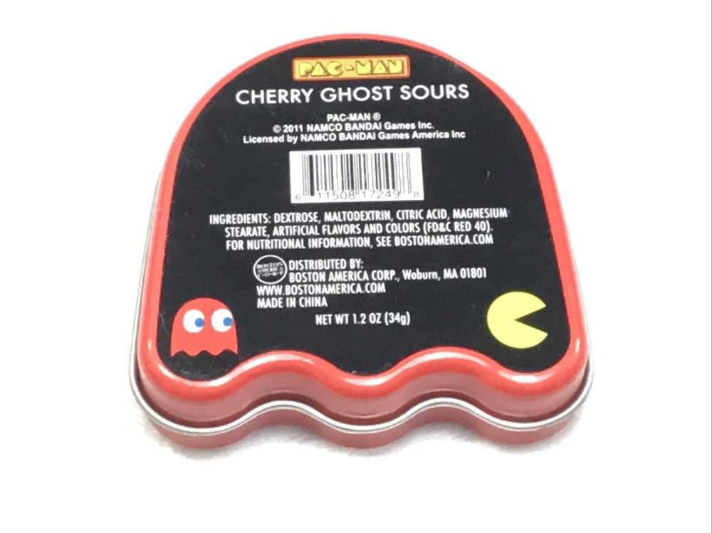 2011 Nampo Pac-Man Empty Red Blinky Candy Tin Container with Lid