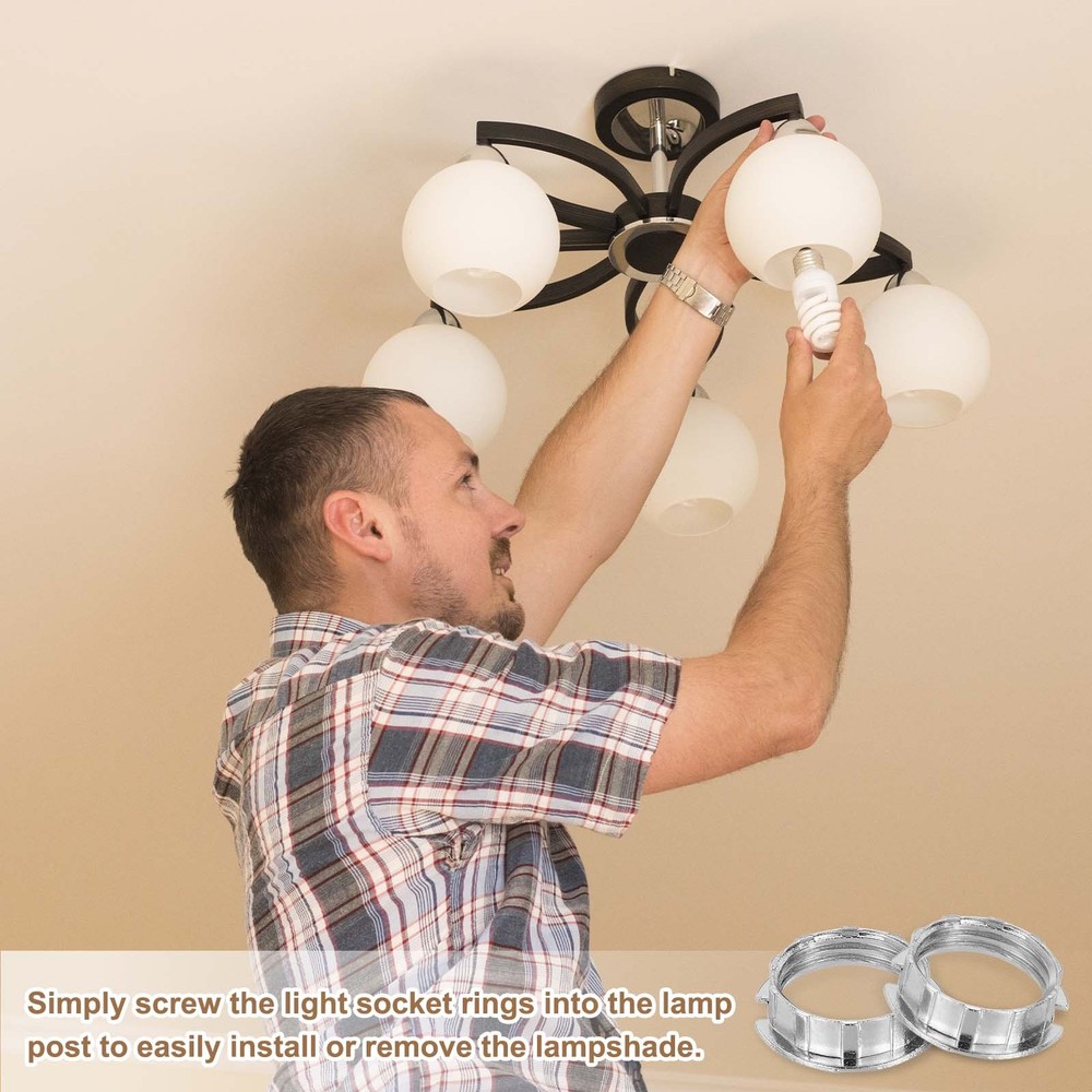 9 Pcs G9 Light Socket Rings Metal for 3/4in Thread Diameter G9 Socket(Small)