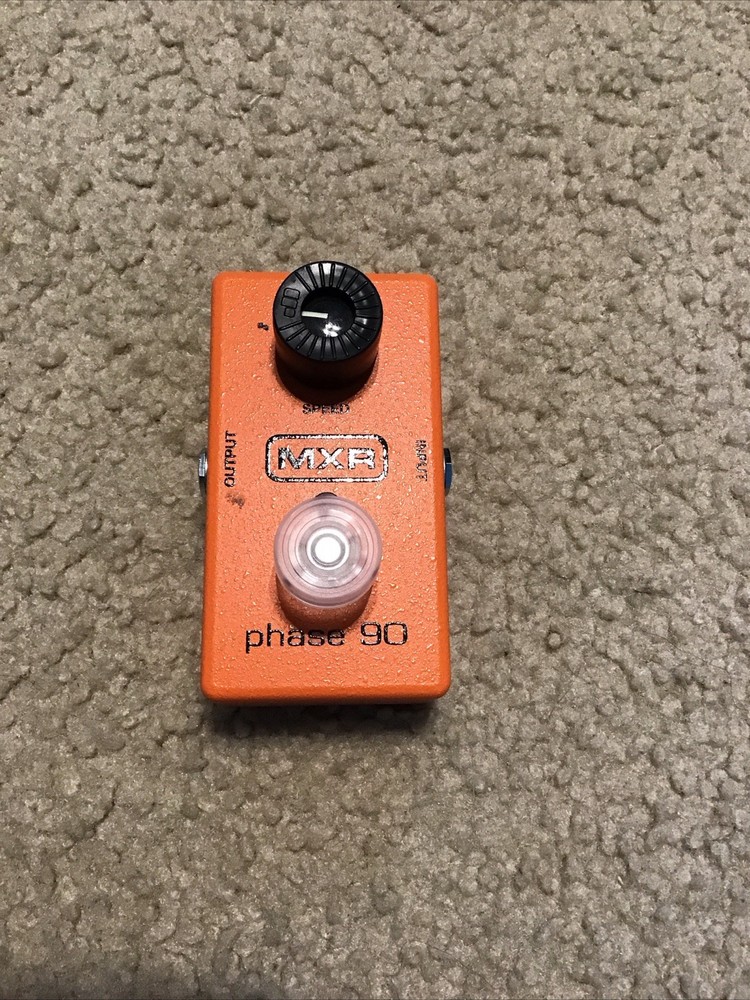 MXR M101 Phase 90 Phase Shifter Effects Pedal Orange Script MOD