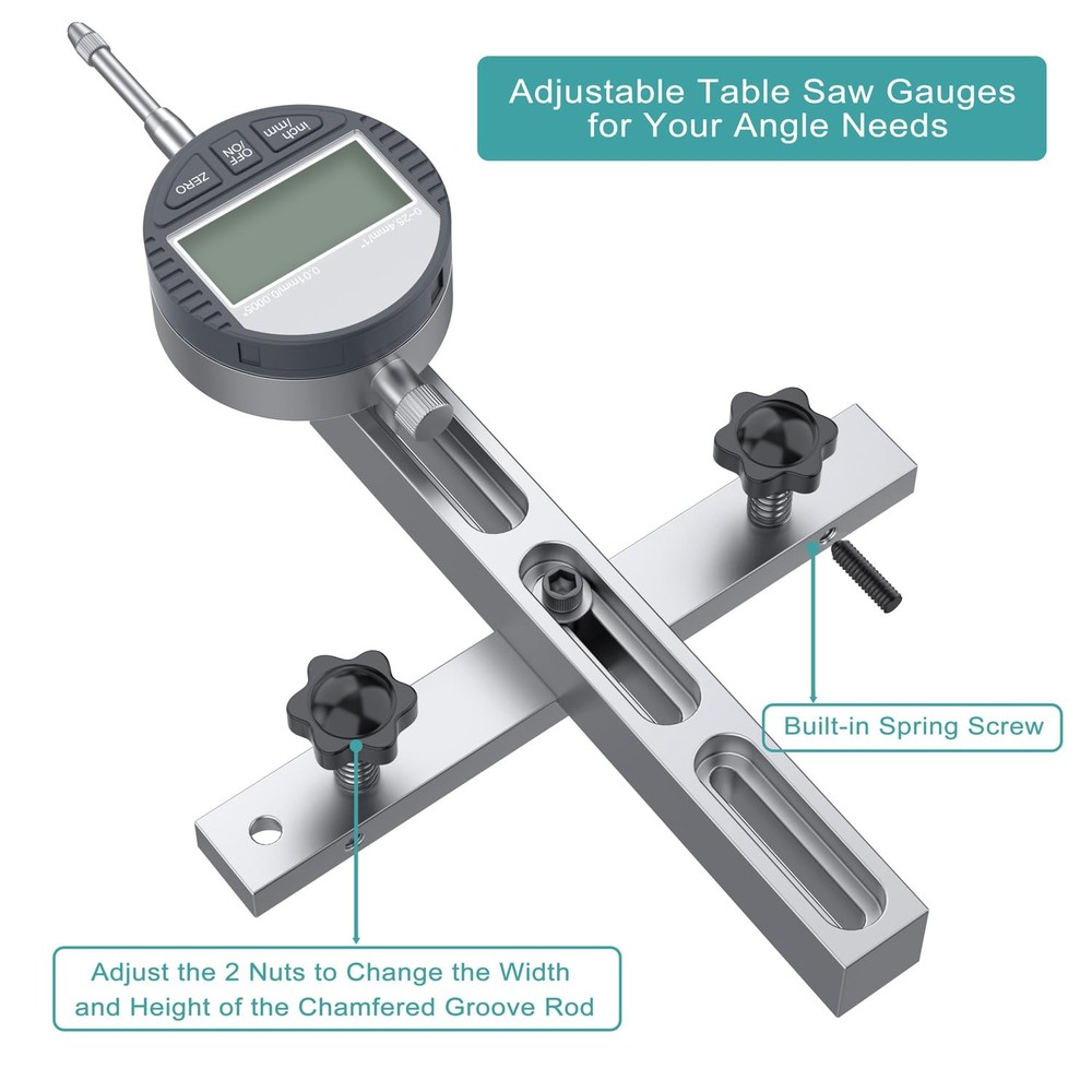 HDLNKAK Table Saw Digital Dial Indicator Gauge