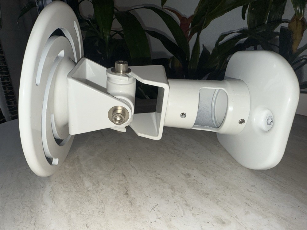 Amer Mounts White Adjustable Wall Mounted Surveillance Camera Bracket