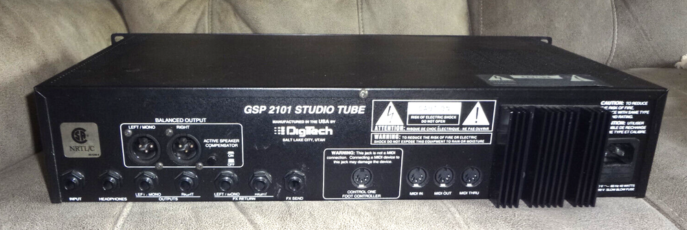 Digitech GSP-2101 Studio Tube Preamp/Multi Effects Guitar Processor w/PPC-210