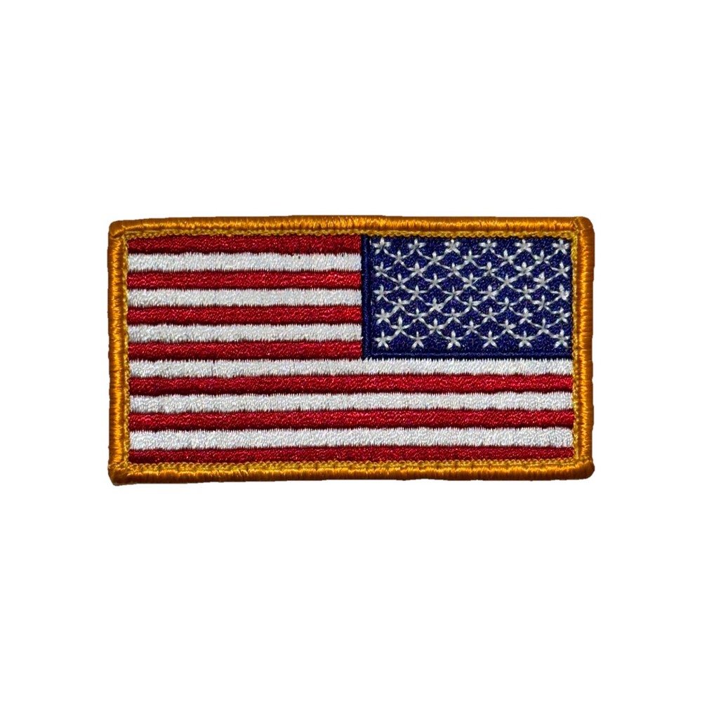 United States Reverse Flag Patch | Embroidered | Full Color | Hook and Loop Back