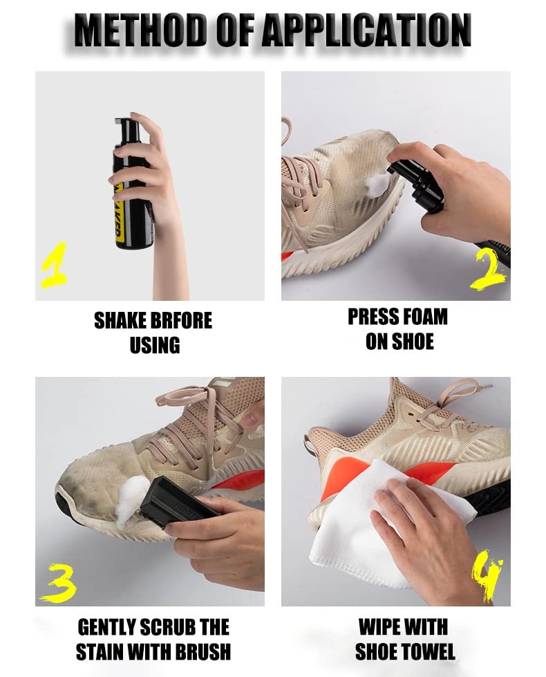 COZGO Shoe Cleaner Kit for Sneaker, Large, Essentials Cleaning
