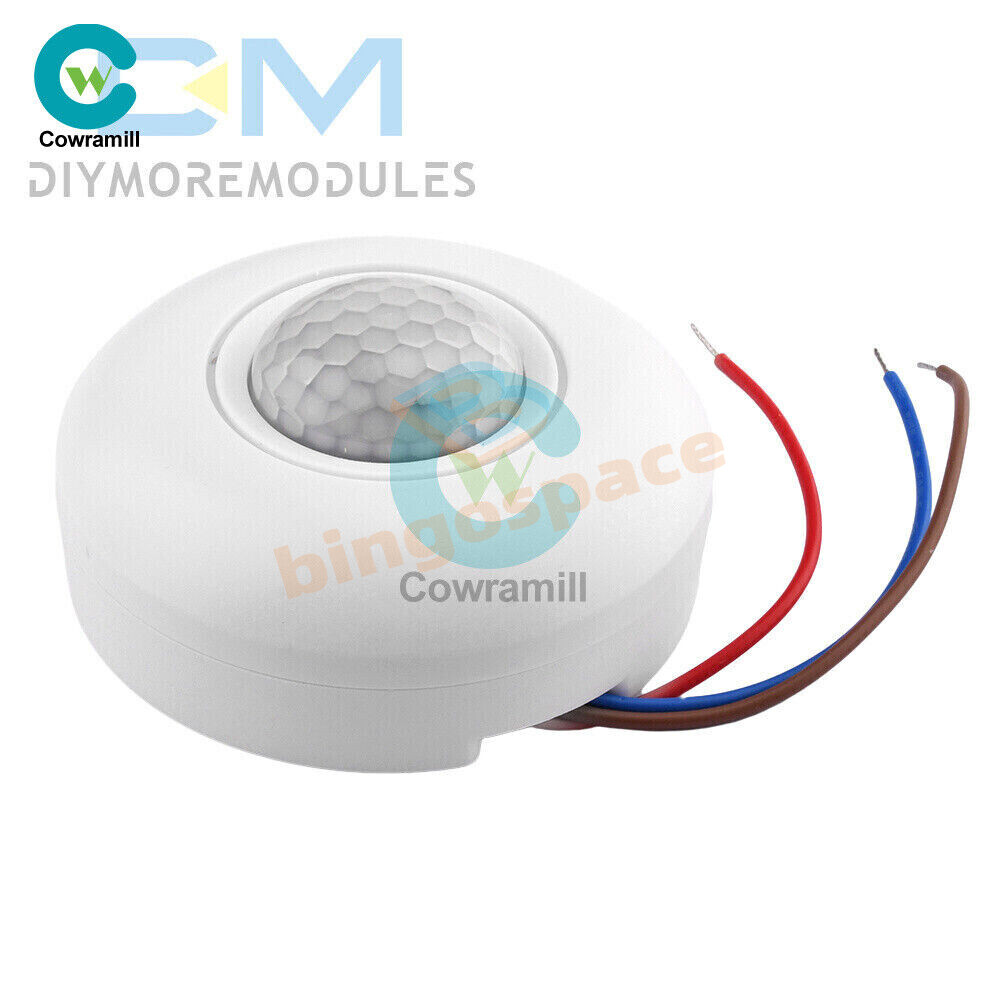AC85-265V Infrared PIR Motion Induction Sensor 360° Detection For Ceiling Light