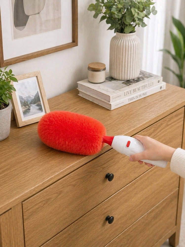 Power Duster Pro Electric Extendable Cleaner 2 Heads Ceiling Fan Dusting